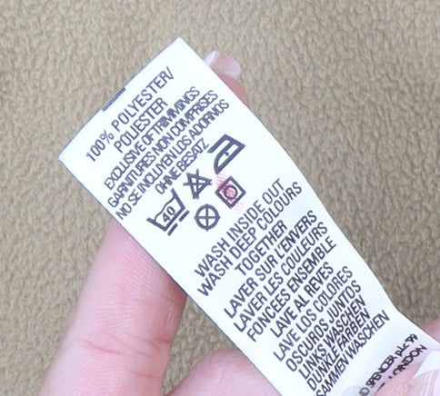 Marks and Spencer Women Beige Fleece Full Zip Jacket Size 14