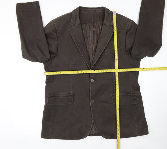 Mens UK Size 46 Remus Uomo Regular Brown Suit Jacket