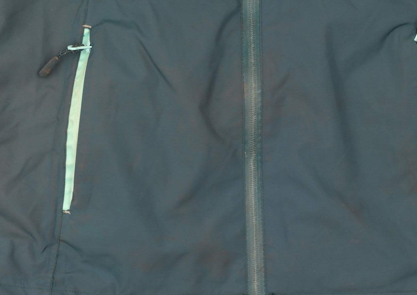 Mountain Warehouse Women Blue Waterproof Hooded Rain Jacket Size 12