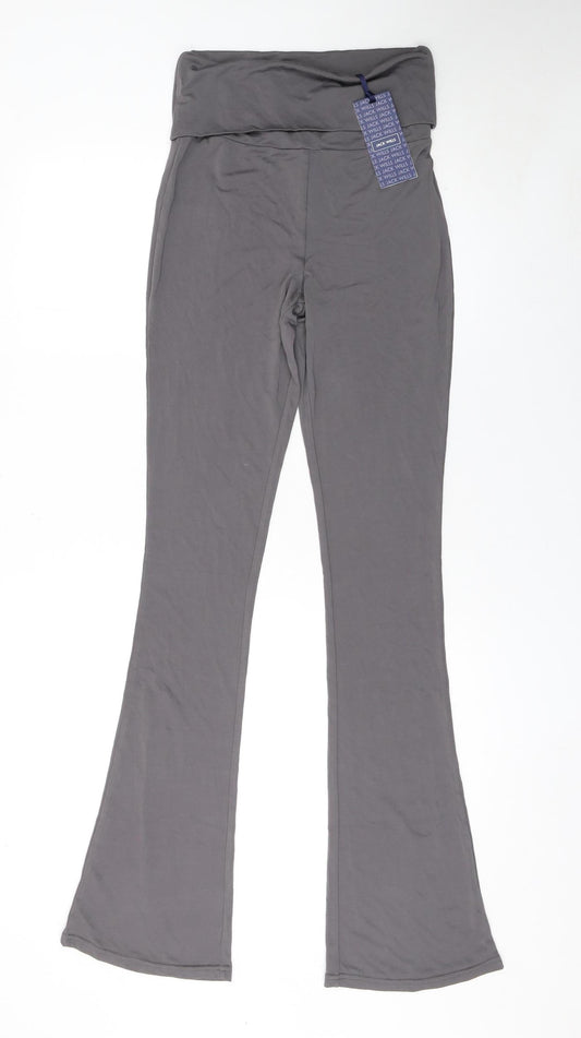 Womens UK Size 8 Jack Wills Regular Fit Casual Travel Grey Trousers