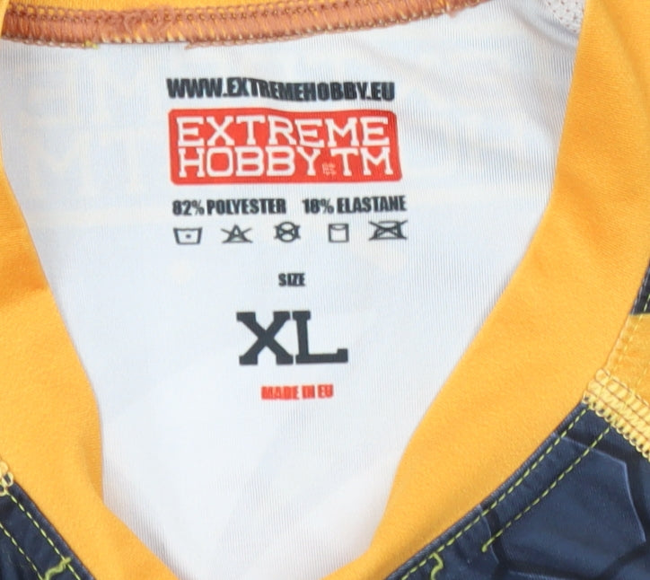 Extreme Hobby Men’s Multicoloured XL Athletic Jersey Compression T-Shirt