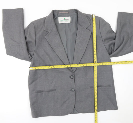 Womens UK Size 16 Greenwoods Regular Grey Blazer