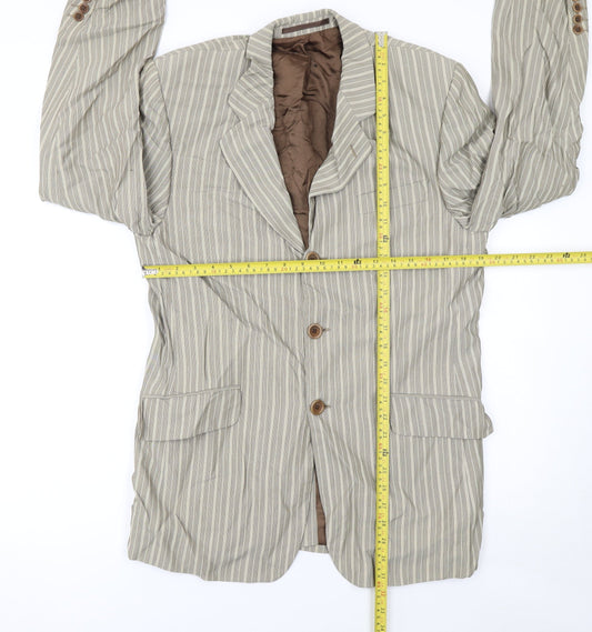 Mens UK Size 50 Obvious Regular Beige Suit Jacket