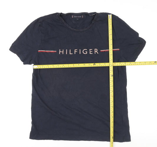Mens UK Size L Tommy Hilfiger Blue T-Shirt