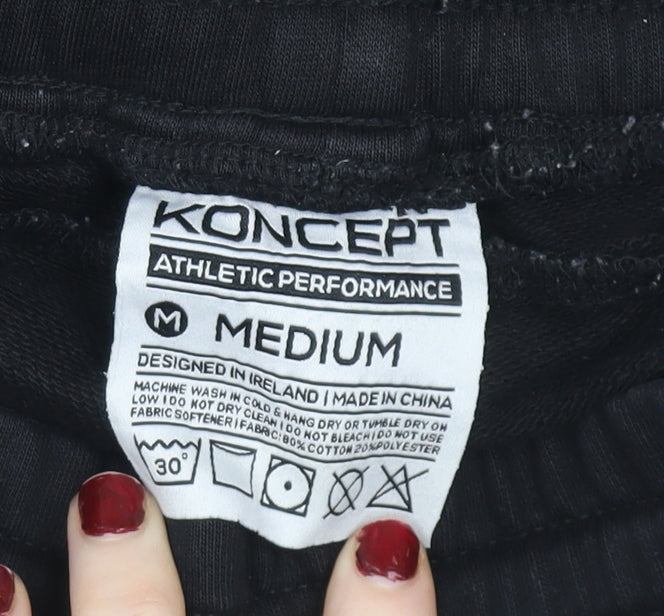 Womens UK Size M Koncept Jogger Black Leggings