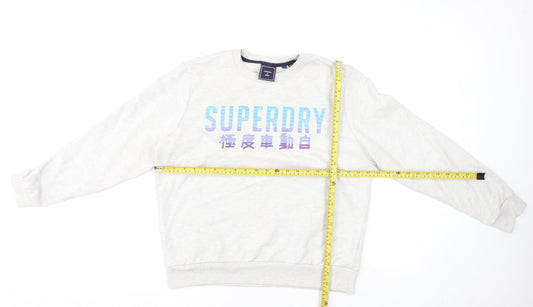 Womens UK Size 12 Superdry Ivory Pullover Jumper