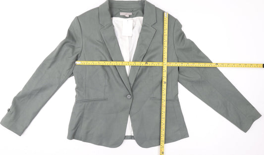 Womens UK Size 16 H&M Regular Green Blazer