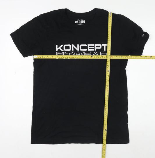 Mens UK Size M Koncept Fitwear Black Gym & Training Bodybuilding Running & Joggi