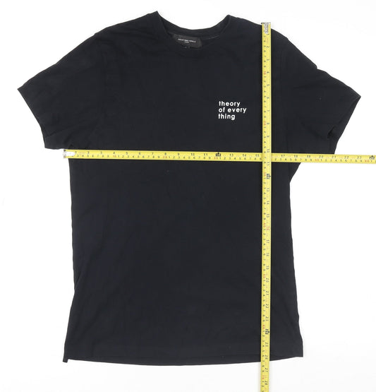 Mens UK Size S Ashley Marc Hovelle Black T-Shirt
