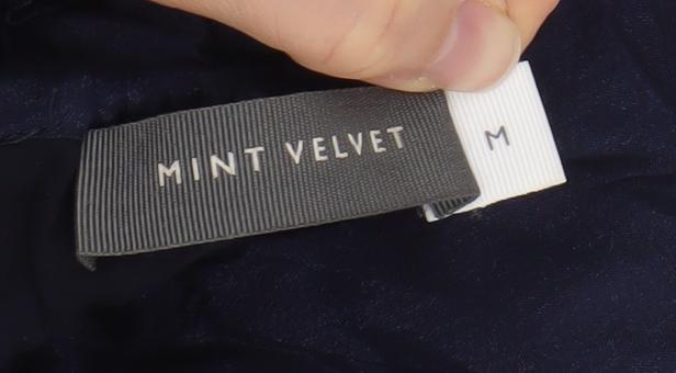 Mint Velvet Women’s Blue Tie Dye Maxi Dress Size M Sleeveless Summer