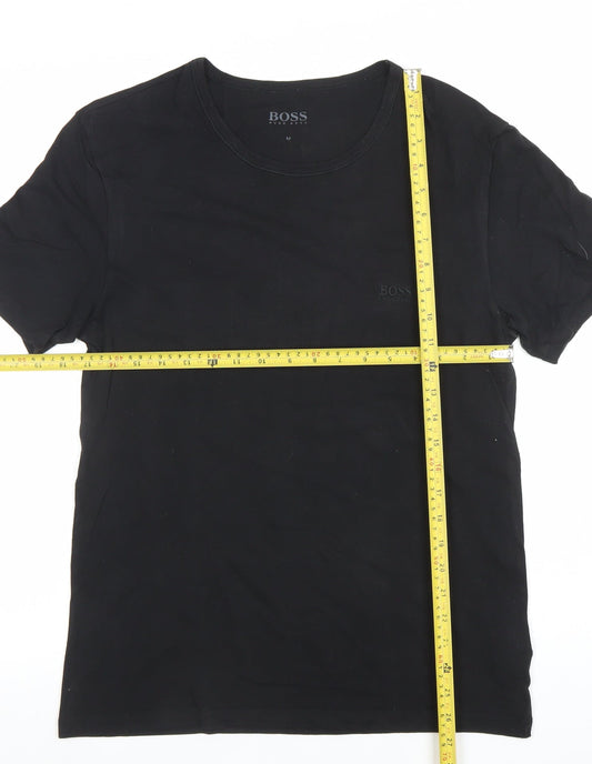 Mens UK Size M HUGO BOSS Black T-Shirt