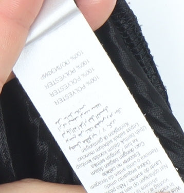 New Look Women’s Black Metallic Ruched Off Shoulder Playsuit Size 12