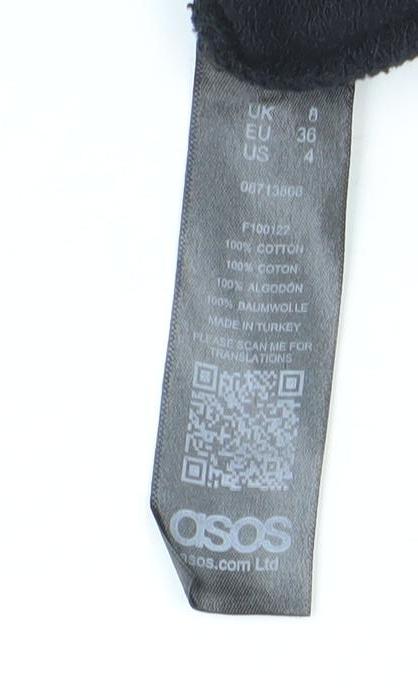 Womens UK Size 8 ASOS Black Pullover Sweatshirt