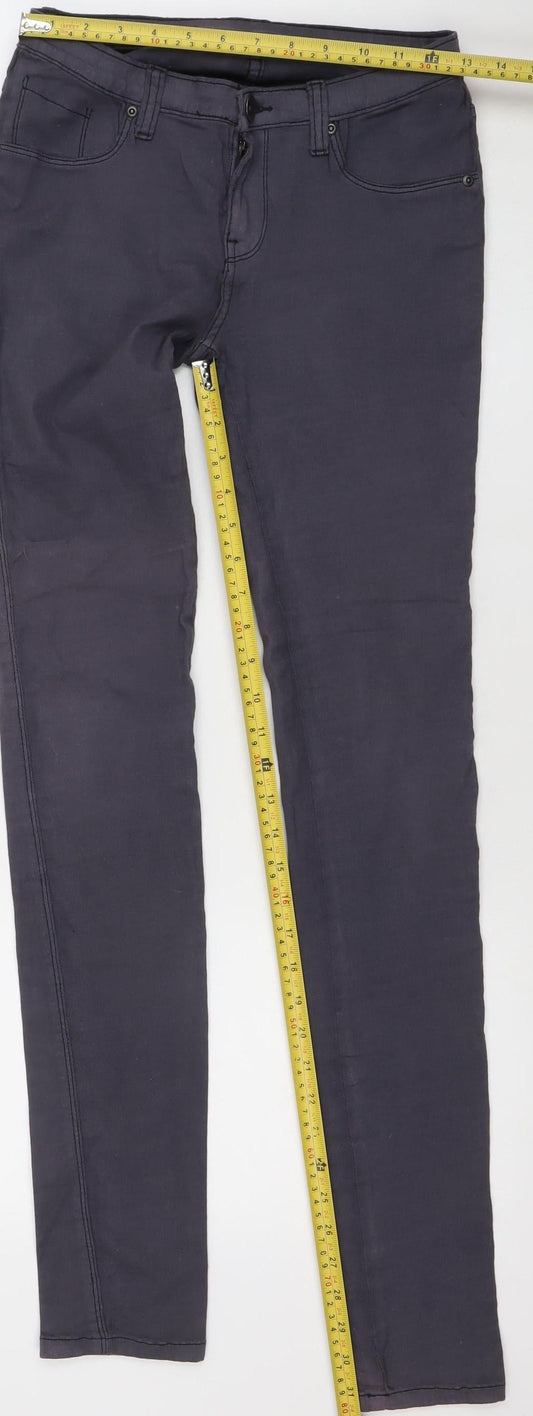 Womens UK Size L DRDENIM JEANMAKERS Slim Fit Skinny Black Jeans