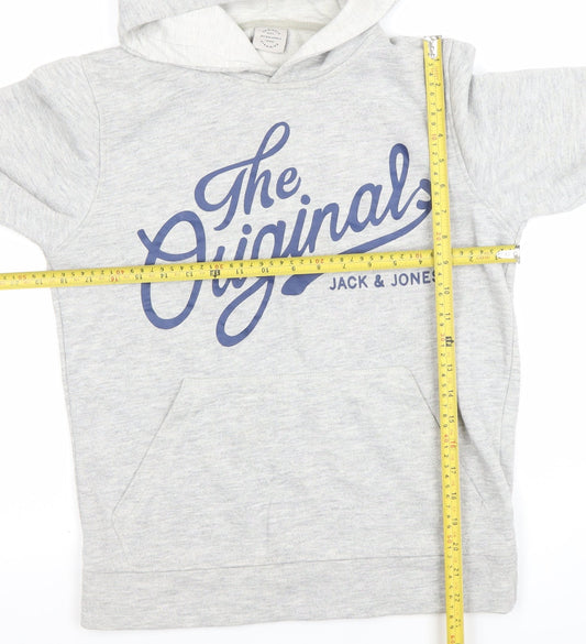 Mens UK Size XS JACK & JONES Grey Pullover Hoodie