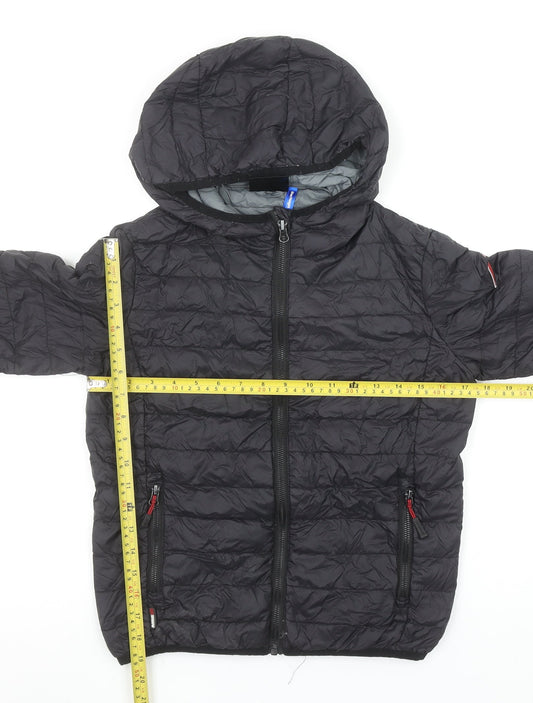 Boys UK Size 10 Years Surfanic Black Puffer Jacket