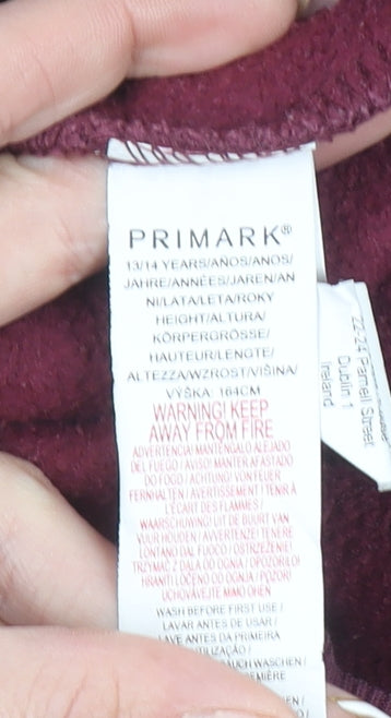 Primark Girls Red Harry Potter Fleece Sweatshirt 13-14 Years Pullover Jumper