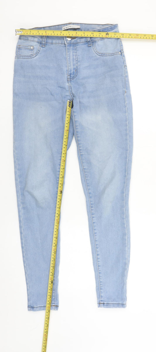 Denim Co. Women’s Blue Skinny Jeans Size 10 Slim Fit Stretch Denim