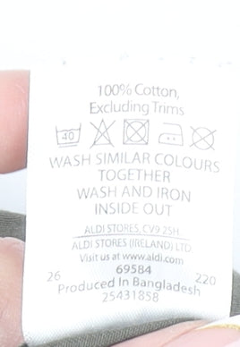 Avenue Men’s Green Cargo Shorts 34in Regular Fit Cotton