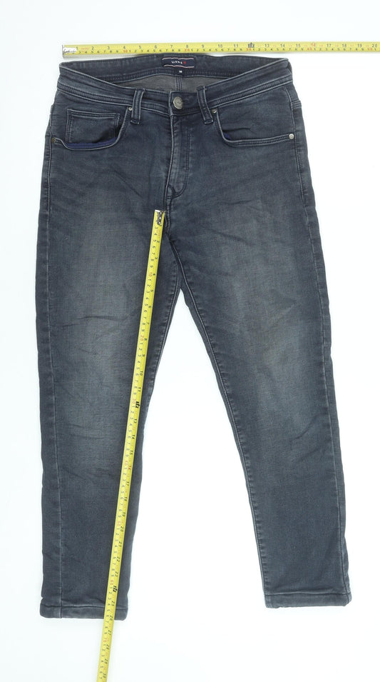 Naswiz Men's Dark Grey Slim Fit Denim Jeans Size 30