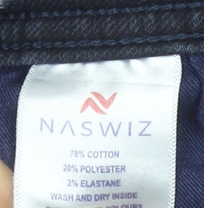 Naswiz Men's Dark Grey Slim Fit Denim Jeans Size 30