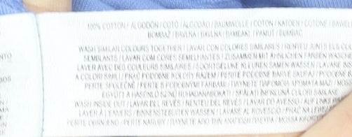 Disney Stitch Blue Cropped Teen Girls T-Shirt by Primark Size 14