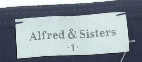 Womens UK Size S Alfred & Sisters Blue Basic Blouse