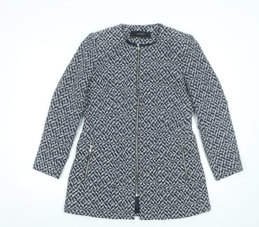 Womens UK Size 16 Zara Blue Overcoat