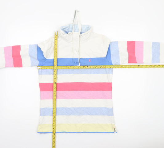 Womens UK Size 10 Joules Multicoloured Henley Sweatshirt