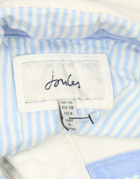 Womens UK Size 10 Joules Multicoloured Henley Sweatshirt