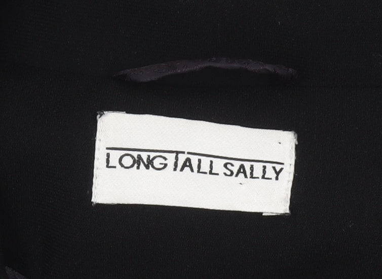 Long Tall Sally Women Black Size 18 Two-Button Tailored Blazer