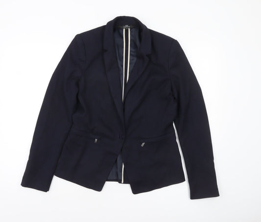 Womens UK Size 10 NEXT Regular Blue Blazer