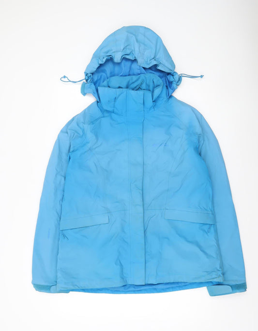 Womens UK Size 16 Mountain Warehouse Blue Parka Coat