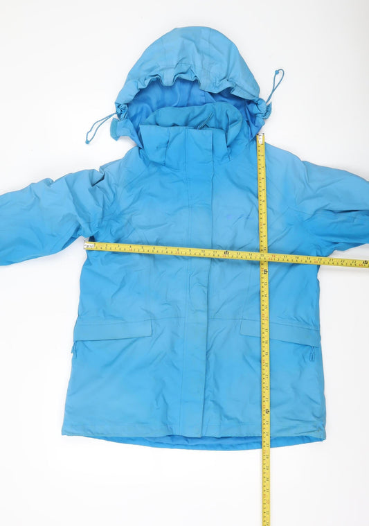 Mountain Warehouse Womens Blue Waterproof Winter Parka Jacket UK 16