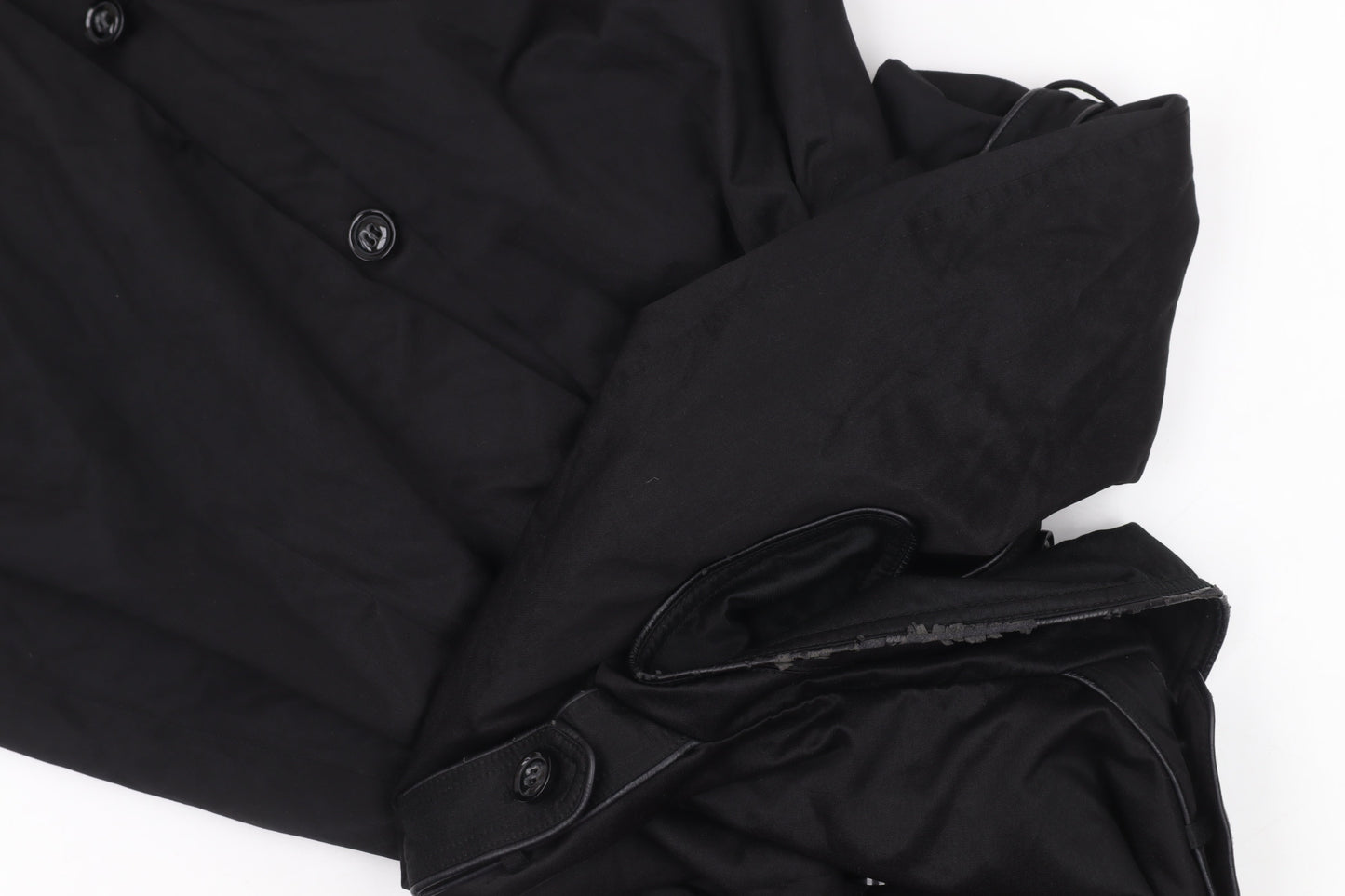 Laura Ashley Women's Black Trench Coat Size 12 Belted Mid-Length Classic Style