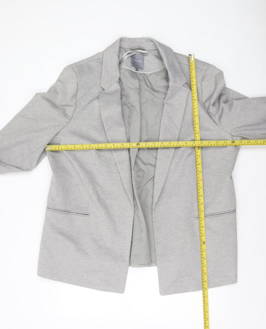 Principles Women's Grey Size 22 Regular Fit Tailored Blazer Jacket