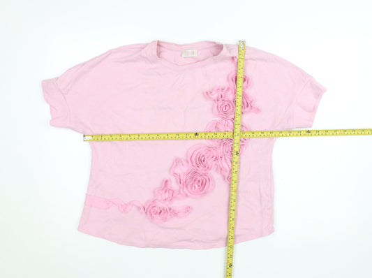 Womens UK Size M Savida Pink Basic T-Shirt