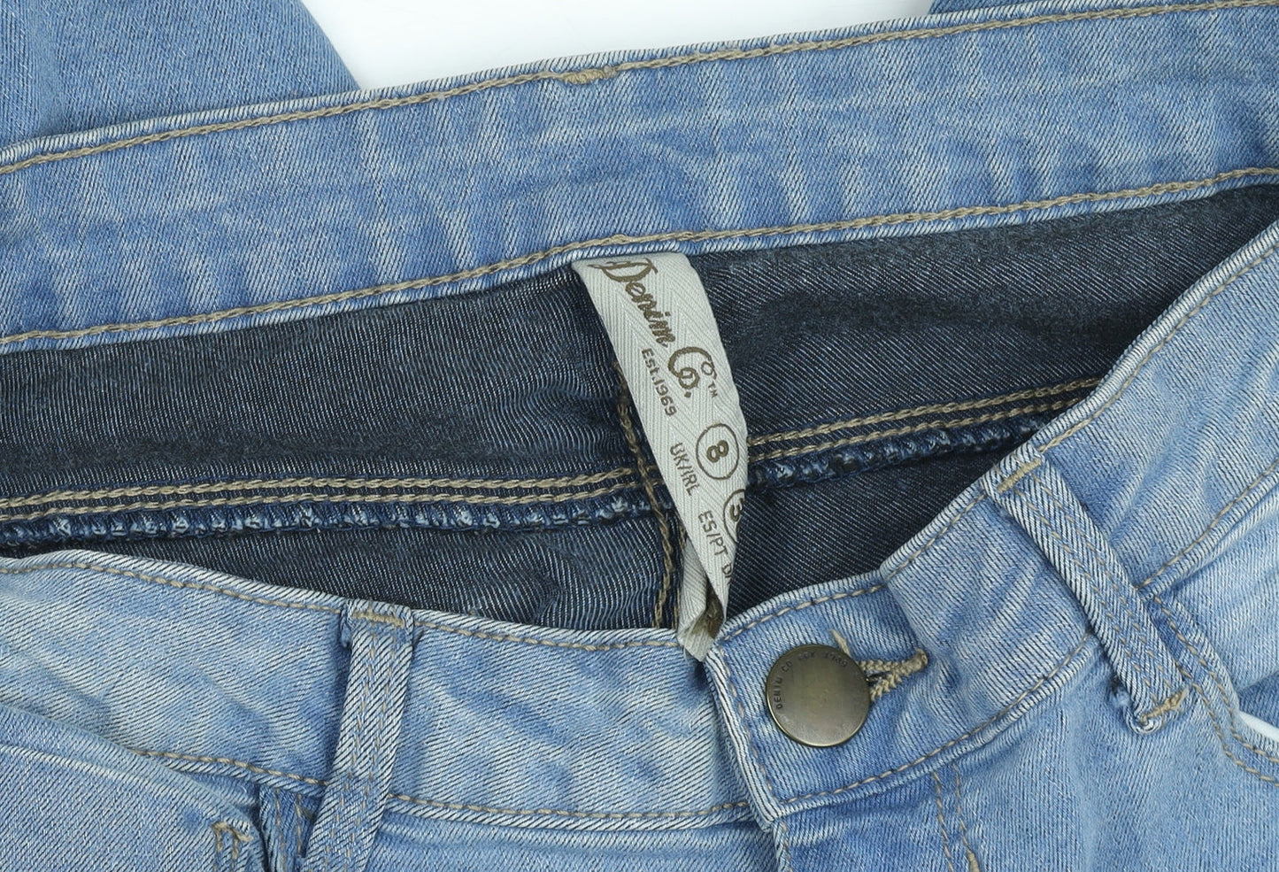 Denim Co. Womens Blue Size 8 Skinny Stretch Jeans