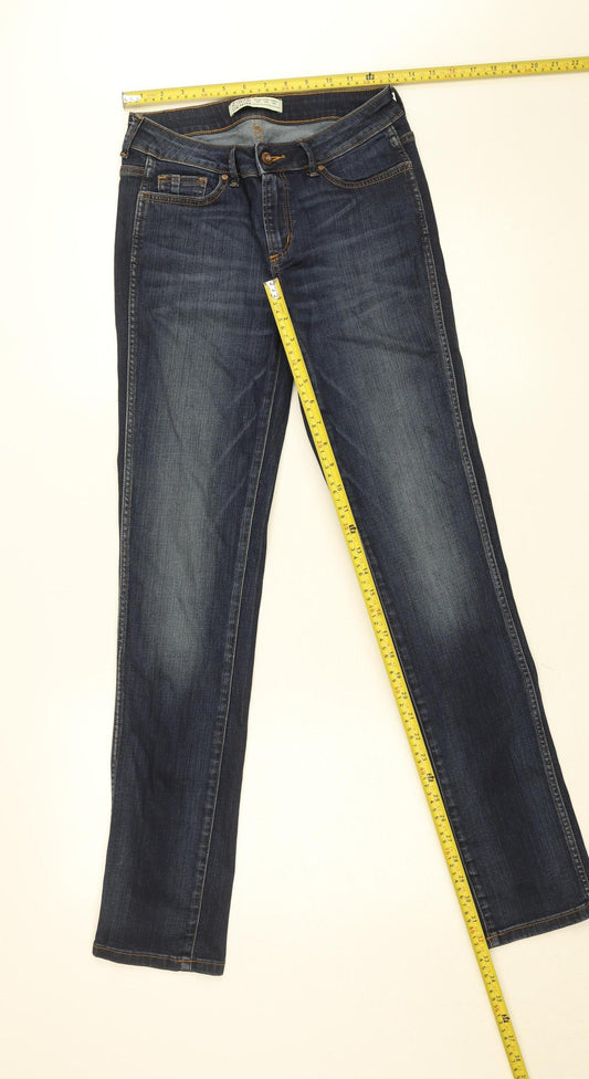 Zara Women Blue Skinny Jeans Size 10 Z1975 Denim Mid Rise Slim Fit