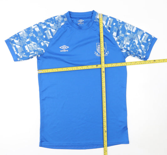 Mens UK Size M Umbro Blue FootballGym & TrainingRunning & Jogging T-Shirt