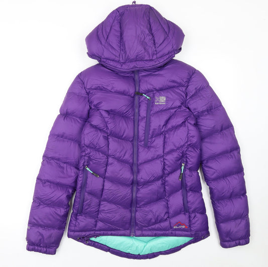 Womens UK Size 8 Karrimor Purple Puffer Jacket