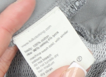 Womens UK Size 10 Folk Grey Walking Casual Jacket