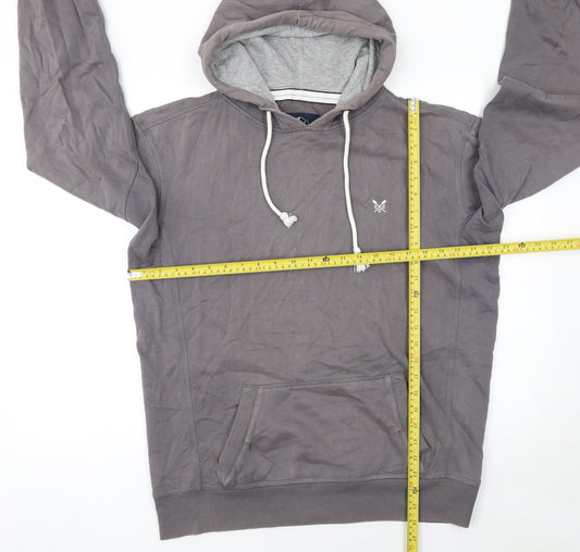 Mens UK Size S Crew Clothing Co. Grey Pullover Hoodie