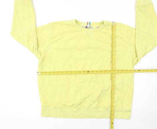 Womens UK Size 16 Joules Yellow Pullover Sweatshirt