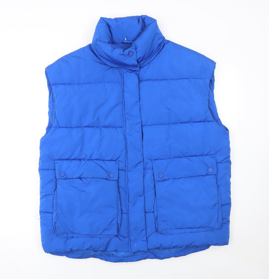 Womens UK Size M Primark Blue Puffer Jacket