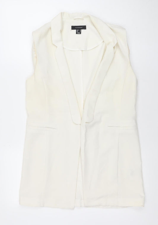 Womens UK Size 10 Atmosphere Regular Ivory Suit Waistcoat