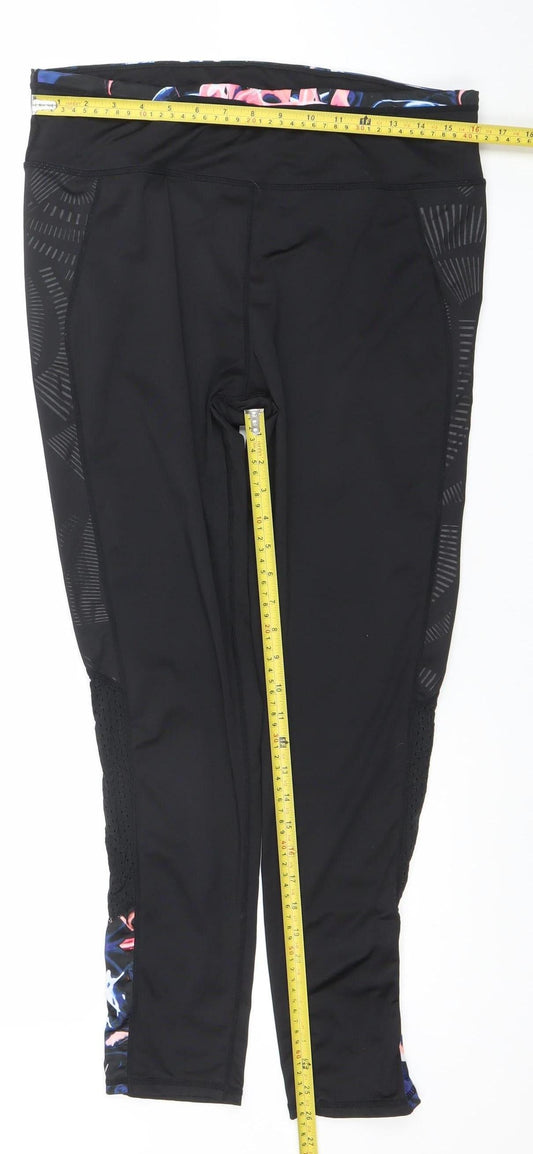 Womens UK Size L Dunnes Stores Athletic Fit Leggings Black Leggings