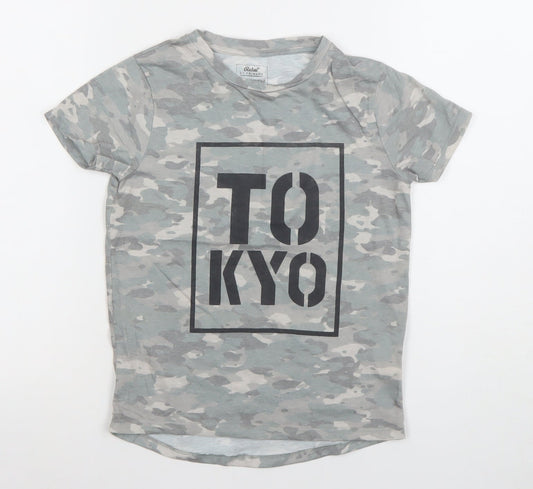 Boys UK Size 7 Years Primark Grey Basic T-Shirt