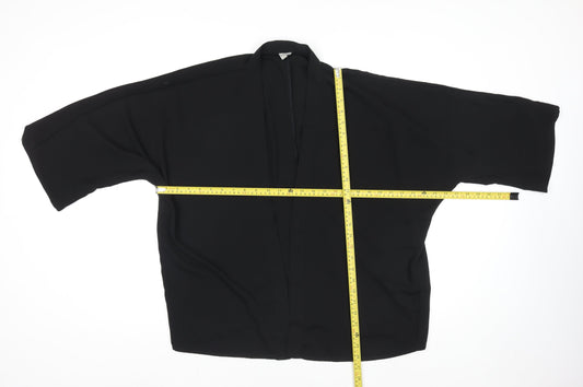 ASOS DESIGN Women’s Black Kimono Style 3/4 Sleeve Blouse Size 12