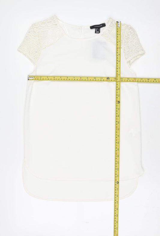 Womens UK Size 8 Atmosphere Ivory Classic Blouse